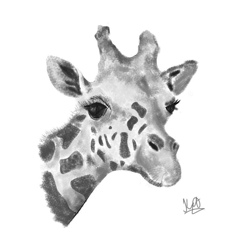 Digital art of a giraffe – Keerthana Chandrasekharan Thampi 8B